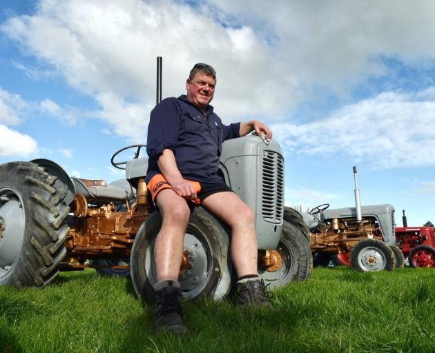 Riversdale farmer Tony Rutherford puts the finishing touches to one of his father’s 1950s...