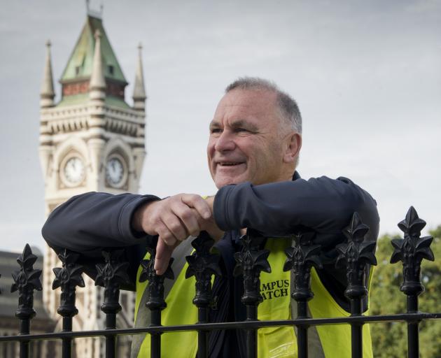 University of Otago Campus Watch worker Steve Crosland says he will miss the banter with students...