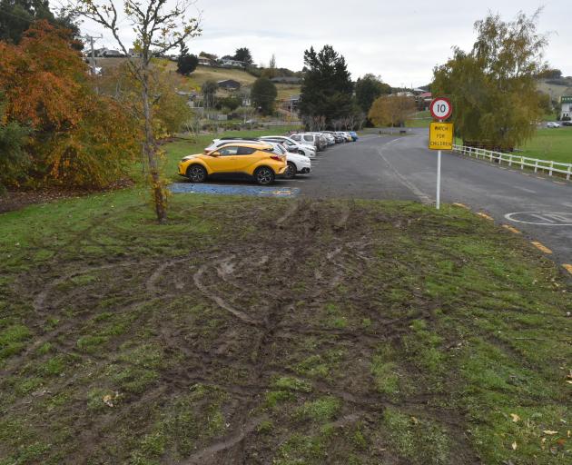 A trio of young people were caught doing burnouts at the entrance of the Sunnyvale sports ground....