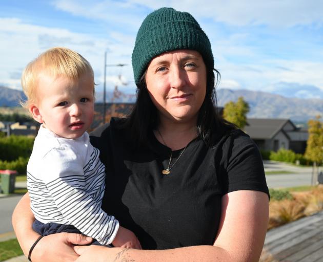 Carla Strang and her son, Freddie, 1, at their home in Wānaka. PHOTO: REGAN HARRIS