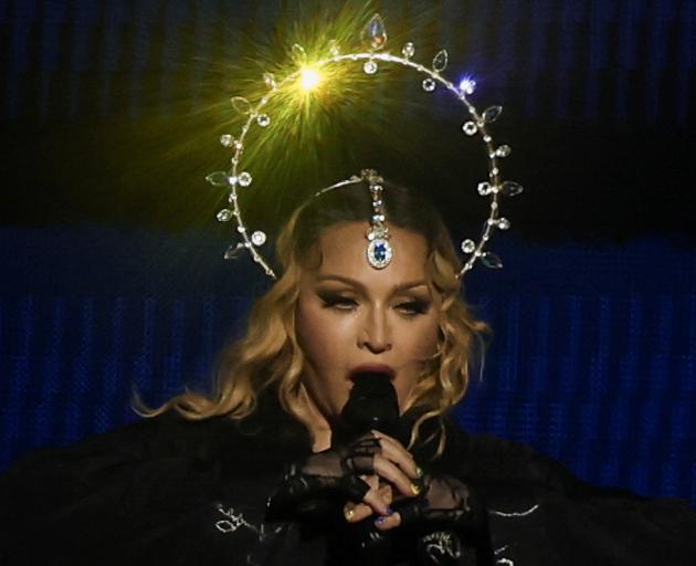 Madonna performs at the free concert in Rio de Janeiro. Photo: Reuters