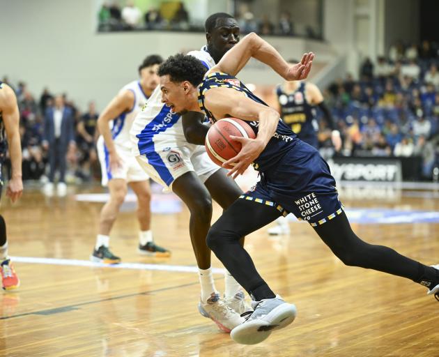 Otago Nuggets guard Zaccheus Darko-Kelly in action during a National Basketball League game...