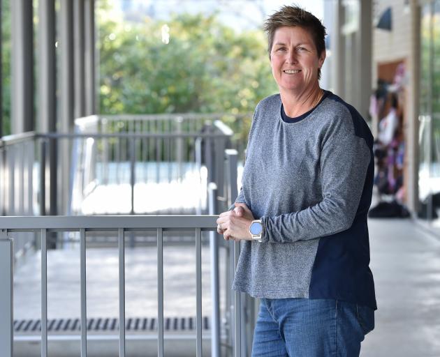 Arthur Street School principal Kim Blackwood pictured outside the new school classrooms.