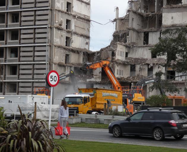 Demolition is in full swing at Lincoln University’s Burns Building. PHOTOS: TIM CRONSHAW