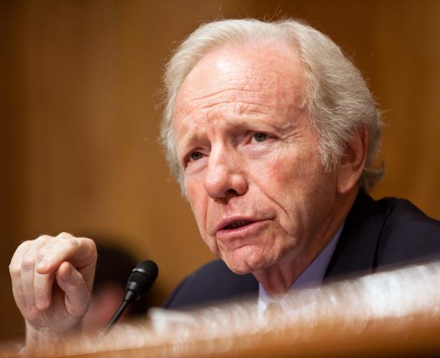 Sen. Joseph Lieberman chairs a hearing on Capitol Hill on September 13, 2011 in Washington, DC....