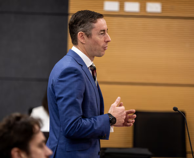 Sam McMullan for Maritime NZ opened the case today. Photo / Michael Craig