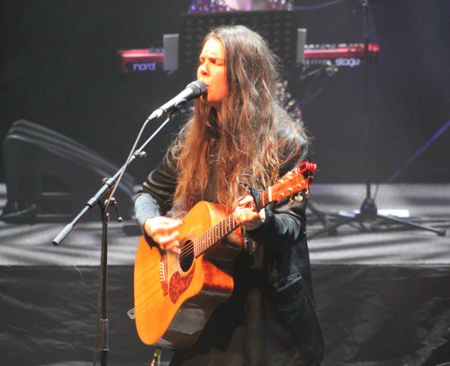 MLT Songwriting Award winner Mel Parsons performs her song 'Hardest Thing' at the Country Music...