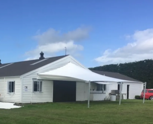 A dining shed at one of the sect's annual gatherings. Photo: RNZ / Supplied