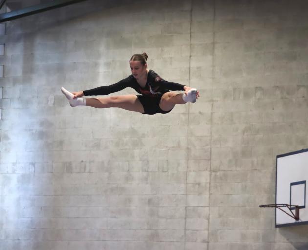 ICE Gymsports member Meg Dunn, 14, of Rangiora. PHOTOS: SIMON HENDERSON