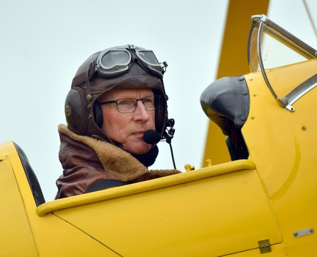 Auckland-based aircraft engineer Kevin Paulsen prepares for takeoff.