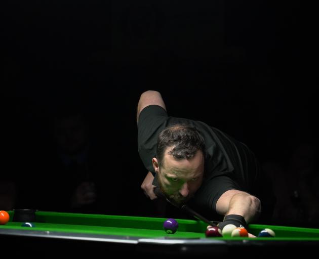 Queenstown’s Simon Singleton on his way to winning the South Island singles title last Saturday....