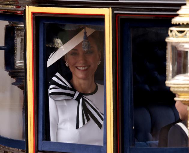 Princess Catherine has appeared in public for the first time since December. Photo: Reuters