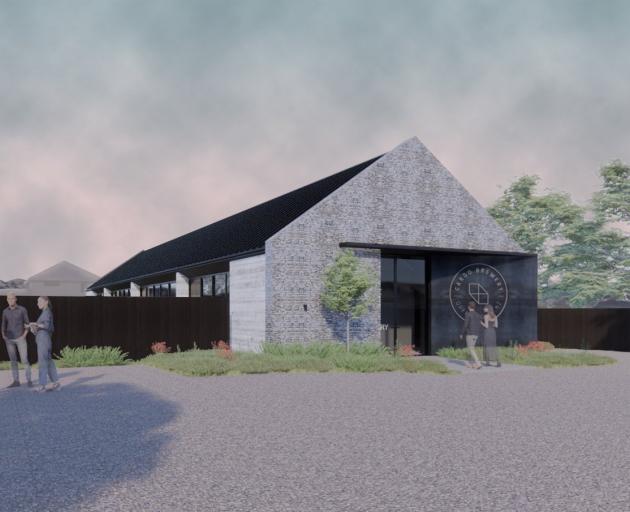 An artist’s impression of Arthurs Point’s new brew hall, opening next week. Image: supplied