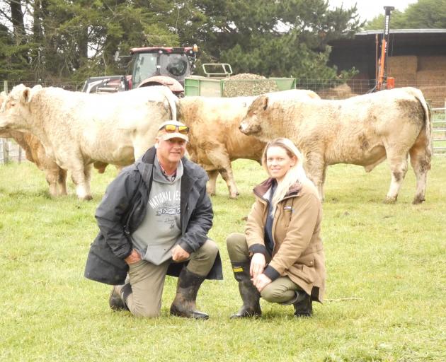 Silverstream Charolais and Herefords stud co-owners Brent and Anna Fisher were pleased with a $24...