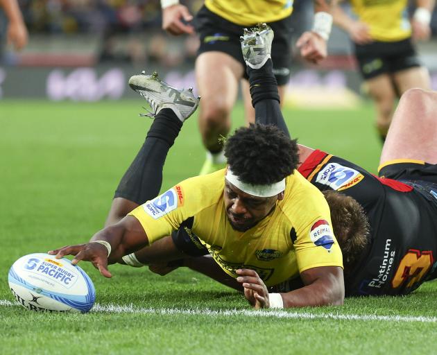 Peter Lakai of the Hurricanes scores a try. Photo: Getty Images