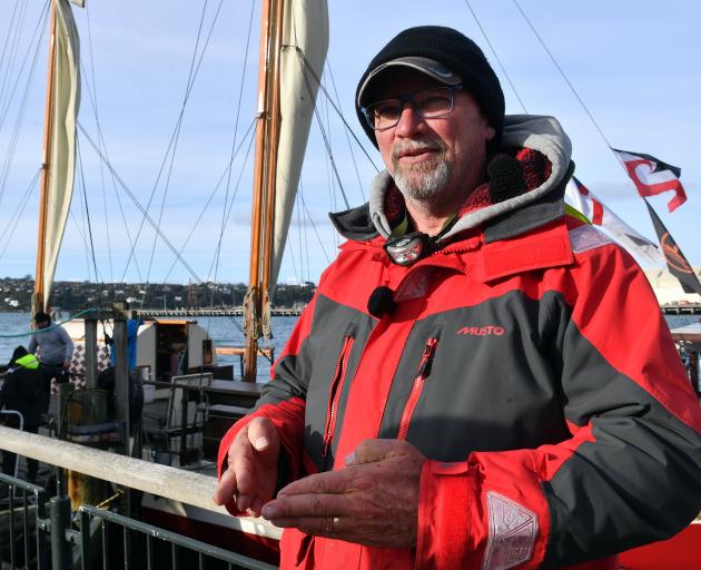 Hinemoana captain Greg Gallop in Dunedin yesterday.