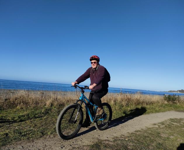 Local Democracy reporter David Hill checks out the Kaikōura end of the Whale Trail. Photo:...