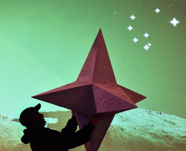 Otago Polytechnic third-year design and communications student Timothy Still, 24, holds his...
