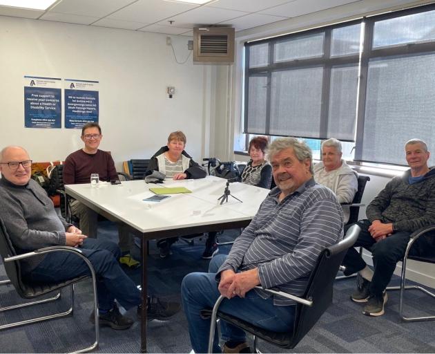 The Dunedin Aphasia Group gathers for a regular meeting, where members practise speech and...