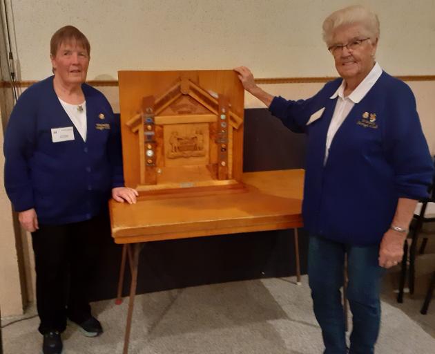 Waimate Savage & Entertainment Club president Jan Dugdale (left) and member Pam Buckingham...