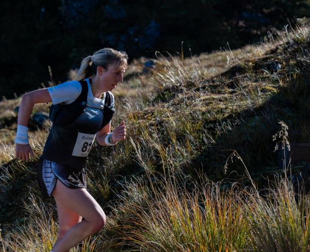 Sarah Douglas on track to becoming the first three-time Routeburn Classic winner in April. PHOTO:...