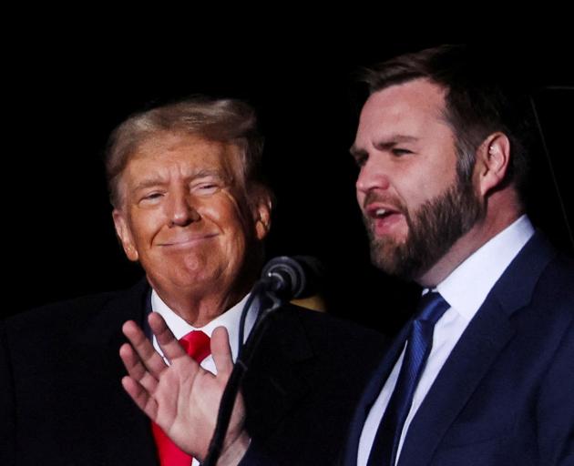 Donald Trump and JD Vance at a campaign event for the Ohio senator in 2022. Photo: Reuters