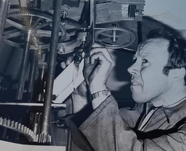 Trevor has been working as Ashburton’s town clock caretaker for 48 years. Photo: Supplied