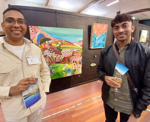 Alex Murti, of Auckland (left), supports his friend Freddie Leela, of Taumaranui, who has three...