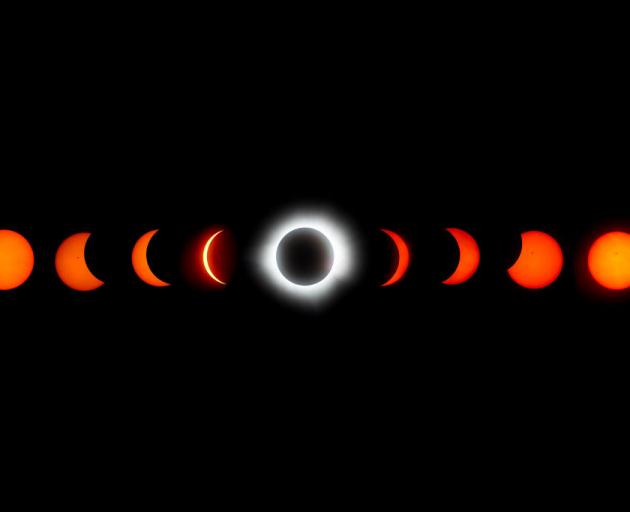 The Great North American Eclipse as seen in Mazatlan, Mexico on April 8 this year.