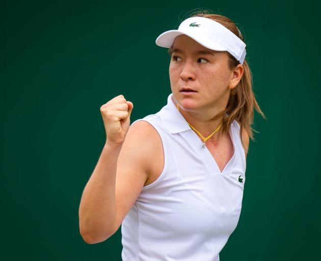 Lulu Sun is the first New Zealander to reach the quarter finals at Wimbledon since 1983. Photo:...