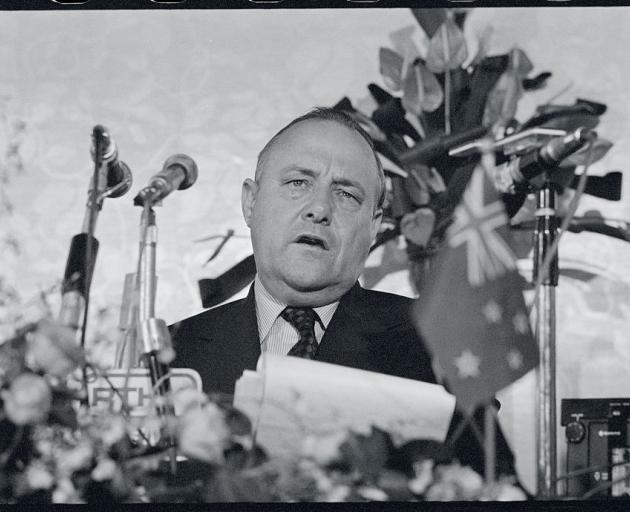 Linda Kelly's LinkedIn profile says she was once a secretary for Sir Robert Muldoon. Photo: Getty...