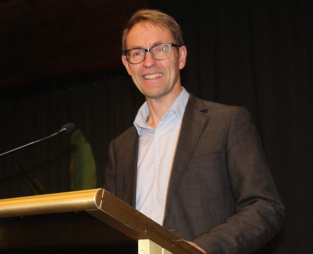 Sir Ashley Bloomfield speaks on resilience and leadership during an event in Invercargill last...