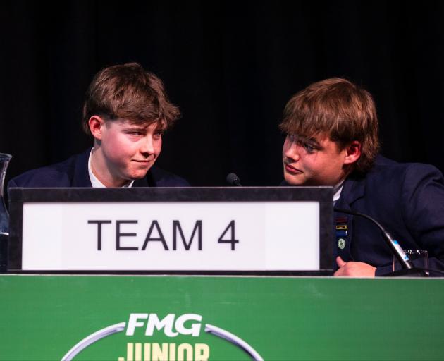 Competing in the 2024 Junior Young Farmer of the Year competition, in Hamilton, are Otago Boys’...
