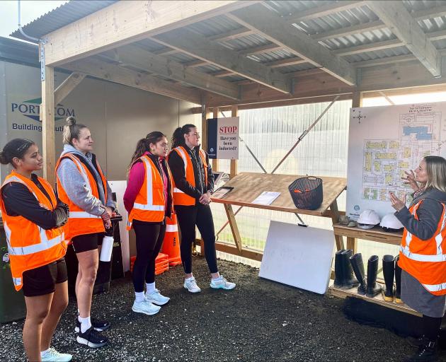 Hawthorndale Care Village manager Helen Robinson (right) explains the village’s concept and...
