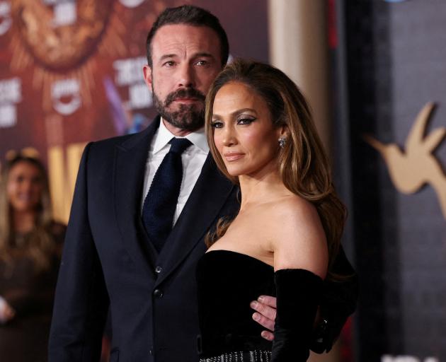 Ben Affleck and Jennifer Lopez at a film premiere in February. Photo: Reuters