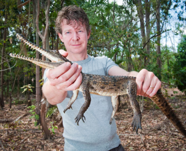 Zoologist and crocodile expert Adam Britton. Photo: Supplied/Charles Darwin University