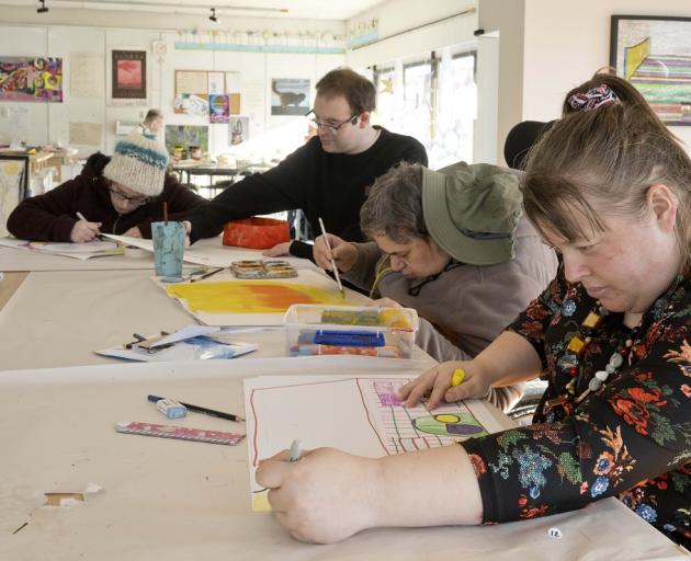 Studio2 artists (from left) Chardonnay Kyle, Cody Marshall, Malanie  Skipper and Vanessa Murphy...
