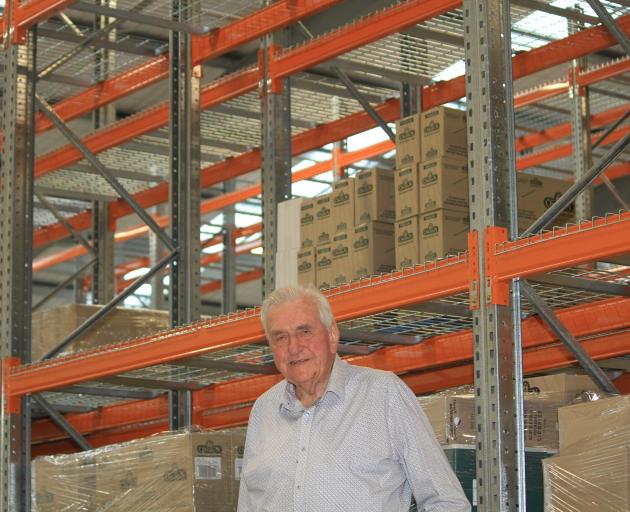 Bevan Crombie in Crombie and Price’s recently opened 1000sq m warehouse in 2016. PHOTO: HAMISH...