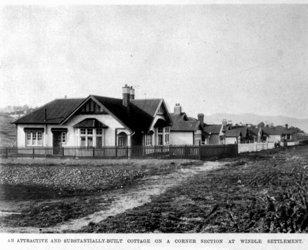 An "attractive and substantially-built" cottage on a corner section at the Windle Settlement....