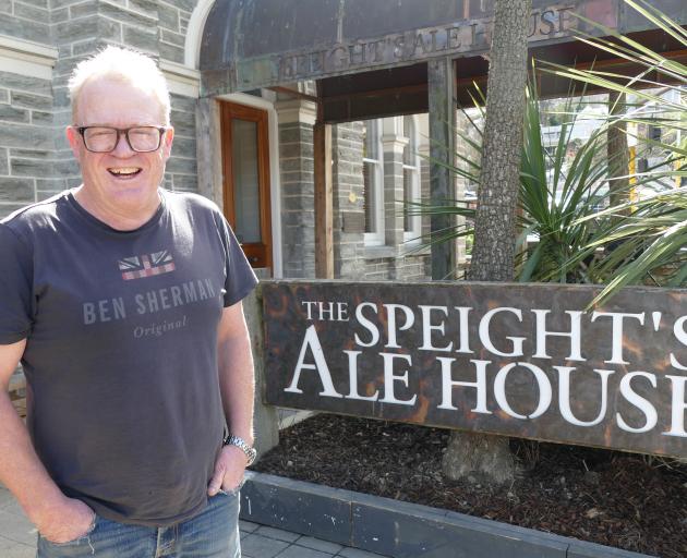 A happy man: Queenstown’s Speight’s Ale House publican Clark Frew has reopened the doors to his...
