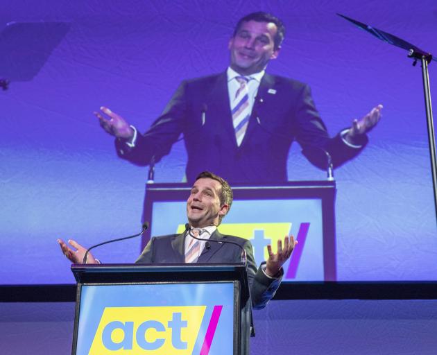 David Seymour in full flight. PHOTO: NZ HERALD