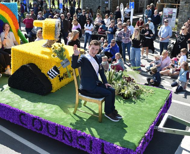 Youth Council Wall-e Saving the Planet float with Festival King Nate Alexander. It was named best...