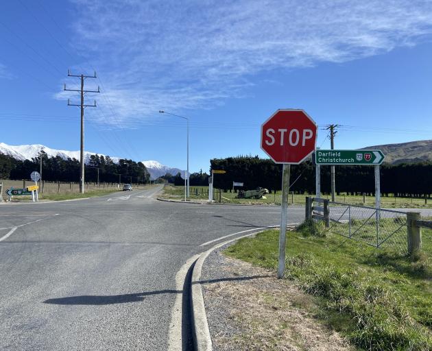 The State Highway 77 intersection with Leaches Rd. Photo: Supplied