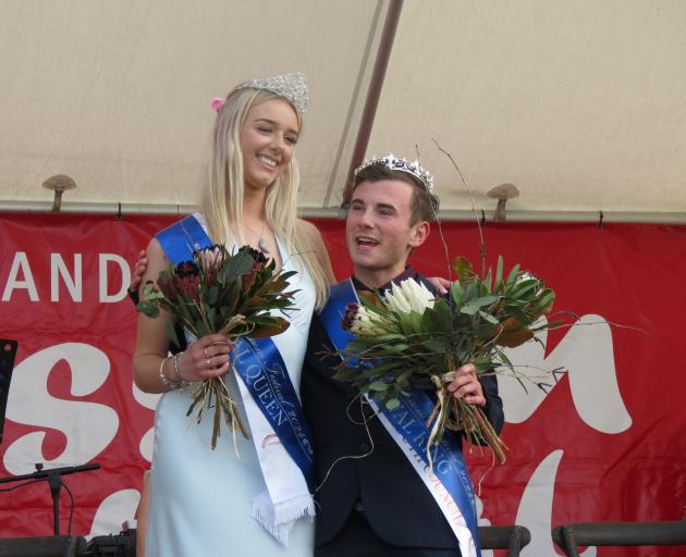 Lily Kain and Nate Alexander were jointly crowned Queen and King at the Alexandra Blossom...