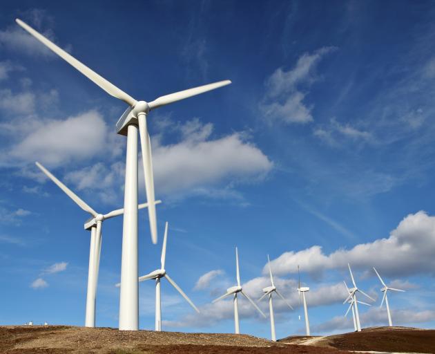 A wind farm. PHOTO: ODT FILES