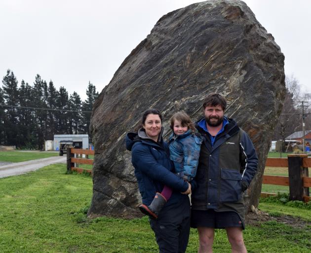 The Wandle managers Tara Dwyer and Gus Barr and their daughter Moira. 