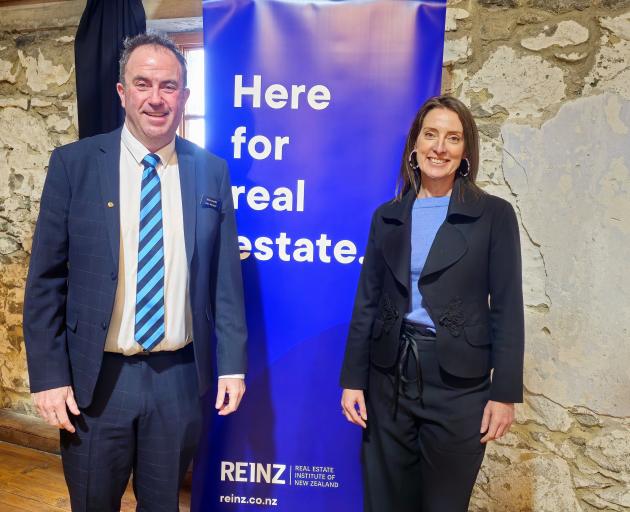 Preparing to host a real estate industry get-together at the Landing Services building are REINZ...