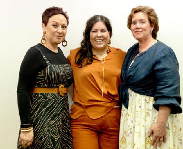 Lee-Ann Waho and Penny Osborne with stylist Vicki McMillan (middle). The third recipient, Tracey...