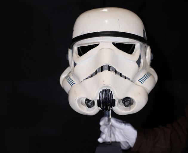 The Sandtrooper helmet from Star Wars has a price guide of between $530,000 and $1 million. Photo...