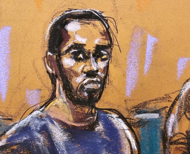 Sean "Diddy" Combs sits during a bail hearing in federal court in the Manhattan borough of New...